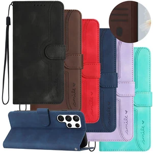 Wallet Leather Phone Case Cover For Samsung Galaxy S23 S22 S24 S25 Z Fold Z Flip - Photo 1 sur 61