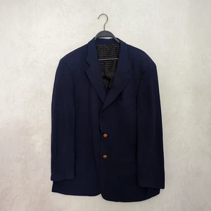 Hugo Boss Blazer Jacket US42 EU52 Men Navy Blue Wool Suit Sport Coat "Harvard" - Picture 1 of 14