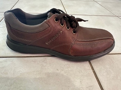 Clarks Uomo Cotrell Walk Casual Oxford 10 M Tabacco SOLO SCARPA DESTRA Amputato Nuovo