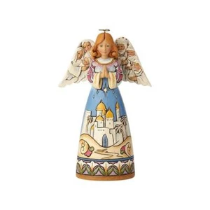 Jim Shore ANGEL WITH NATIVITY-BENEATH THESE WINGS LIES WONDER 6001487 NEW IN BOX - Picture 1 of 1