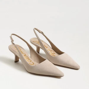Sam Edelman Bianka Slingback Cappuccino Suede Pump Women's sizes 6-11/ NEW!! - Picture 1 of 3