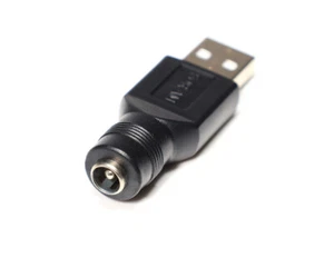 DC Power Supply Cable Adapter Wire Connector 5.5mm x 2.1mm Female to Male USB A - Picture 1 of 3