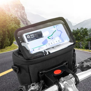 Fahrradtasche Lenkertasche 3L Fahrrad Tasche Umhängetasche Wasserdicht Schwarz - Bild 1 von 12