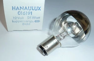HANUALUX 016191 Birne/ Ersatzlampe OP- Leuchte 12 V 25 W; B15d kuppenverspiegelt - Bild 1 von 1