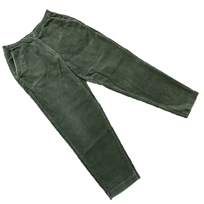 Pantalones de pana verde TanJay tiro alto pantalones a pelo de colección Y2K pierna cónica 12 Foto 1 de 4