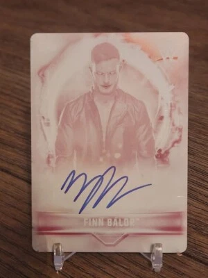 FINN BALOR WWE TOPPS 2019 Road to Wrestlemania # 1/1 AUTOGRAPH Magenta PLATE - Image 1 of 2