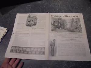 Ancien Programme "Croisière d'Hibernation" Paquebot île de France 1904 - Imagen 1 de 3