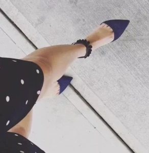 NUEVOS ZAPATOS PLANOS J Crew Pom Puntera puntiaguda con correa al tobillo talla 11 ¡RAROS!¡! - Imagen 1 de 11