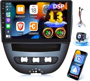 Faster 2GB Ram+64GB ROM CarPlay Android Auto Toyota Aygo/Peugeot 107/Citroen C1 - Picture 1 of 21