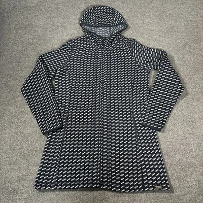 LL Bean Sweater Fleece Coat Womens Medium Hooded Birdseye Full Zip Jacket - Image 1 of 4