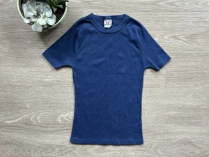 Youth 1960’s Garanimal Blue Cotton Fitted T-Shirt Size 6/7 - Picture 1 of 4