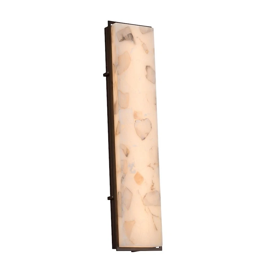 Justice Design Alabaster Rocks! Avalon 36" ADA Sconce, BZ LED - ALR-7566W-DBRZ - Image 1 of 1