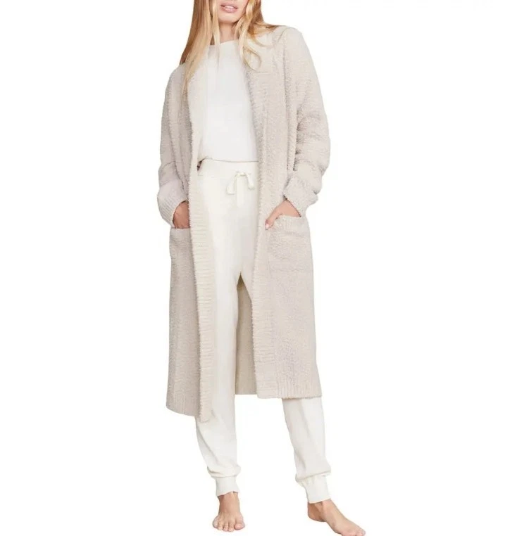 Barefoot Dreams CozyChic Lite Rib-Knit Open Front Chenile Duster Cardigan New M - Image 1 of 4