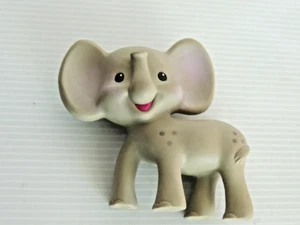 Giocattolo vintage BABY Infantino spremi e denti ELEFANTE GRIGIO dentiera - Foto 1 di 3
