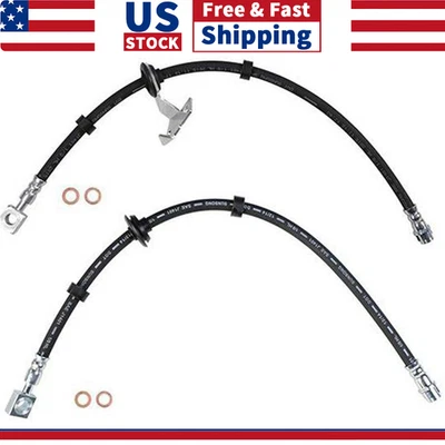 Manguera hidráulica de freno delantero 2X para Mercedes-Benz ML320 1999 2000 2001 2002 2003 Foto 1 de 4