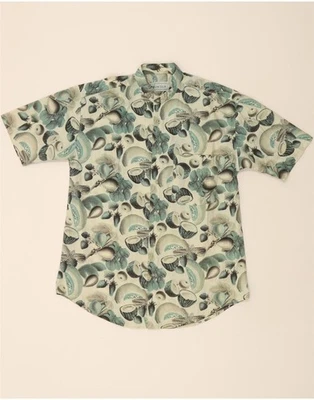 HUNTER Mens Graphic Short Sleeve Shirt Medium Green Polyester DJ09 - Image 1 of 3