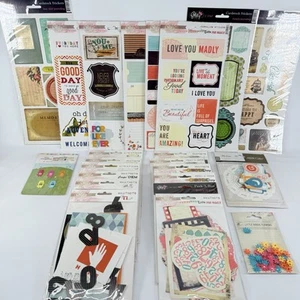 Glitz Scrapbook Stickers Embellishments Amy Tangerine Studio Calico LOT of 23 C - Picture 1 of 9