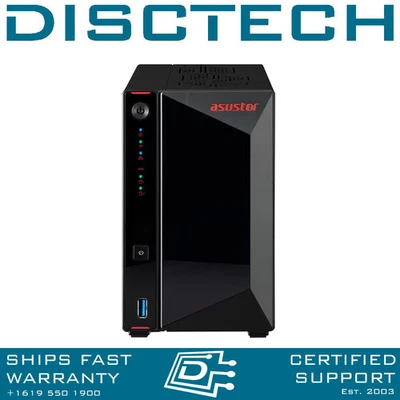 Asustor 12TB Nimbustor 2 Gen 2 AS5402T 2-bay SATA NVMe NAS Storage System - Image 1 of 3