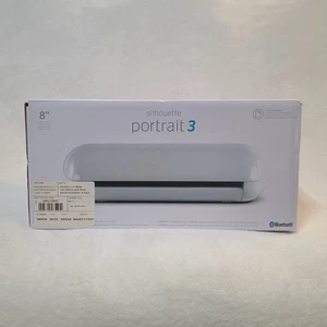 Silhouette Portrait 3 Die Cutting Machine Bluetooth 8" Vinyl Paper New In Box - Picture 1 of 4