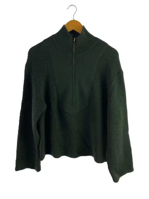 Suéter tejido con cremallera de lana verde Steven Alan para mujer (grueso) - 8213-105-0104 Foto 1 de 4