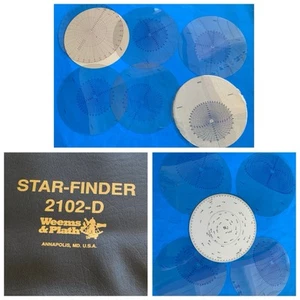 Star Finder 2102-D Weems E Piatto con Foglio Istruzioni Sacchetto 11 Dischi - Foto 1 di 14