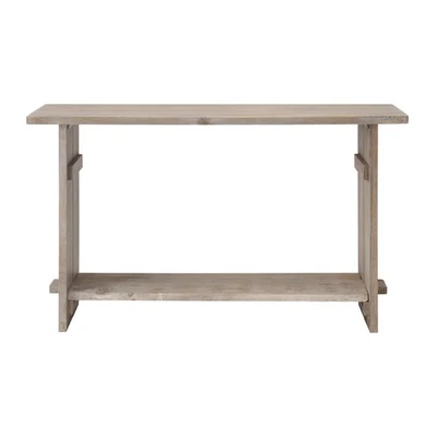 Castleton Mango Wood Console Table, 52 in. W Entryway Table with Dual Shelf S... - Image 1 of 4
