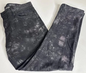 Pantalones de mezclilla para hombre JOHN VARVATOS WIGHT ajustados rectos negros mezcla de algodón ácido 33 x 28 - Imagen 1 de 17