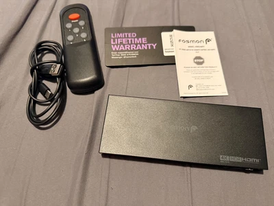 Fosmon 5 In 1 Out HDMI Splitter With Remote, HDMI 2.0 4K@60Hz  FREE Shipping!! - Image 1 of 4