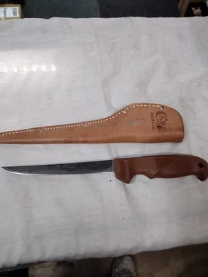 Vintage Case XX 6” Fillet Knife with Leather Sheath - Image 1 of 4