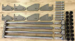 Parallel 4 Link Kit - 1.25" Bars, 1/4" Steel Brackets Universal w/o Panhard Bar - Picture 1 of 3
