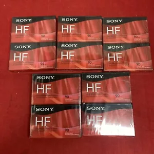 10 neue Sony HF 90-Minuten-Kassetten: C-90HFC - Neu - Versiegelt 2er-Packungen - Bild 1 von 6