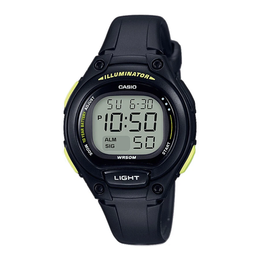 CASIO,LW-203-1BVDF in schwarz,Kinderuhr,Unisex,Digitaluhr,Armbanduhr,mit Alarm - Bild 1 von 1