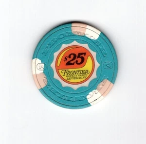 $25 FRONTIER HOTEL CASINO POKER CHIP-- - Picture 1 of 2