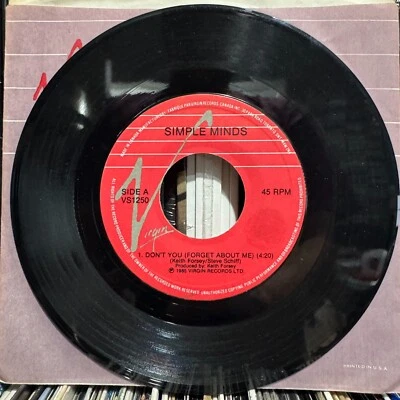 SIMPLE MINDS - DON'T YOU (FORGET ABOUT ME) / A BRASS BAND IN AFRICA (7")  1985!! - Image 1 of 3