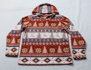 The Children's Place Girl's Long Sleeve Christmas Graphic Hoodie ZS6 Multi 7 NWT - Picture 1 of 3