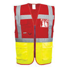 Portwest Hi-Vis Pairs Contrast Executive Vest Reflective Tape Safety Waistcoat