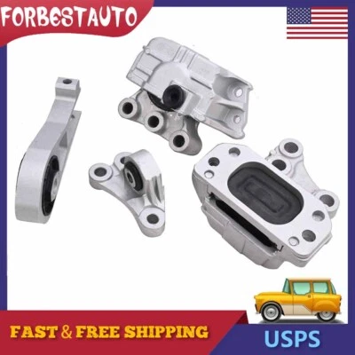 For 2015-2017 Jeep Renegade L4 2.4LN 4Pcs Engine Mounts & Transmission Mount Set Foto 1 de 4