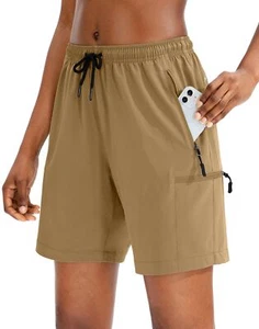 Women's Hiking Cargo Shorts Quick Dry Lightweight Summer Shorts for Women Tra... - Picture 1 of 7