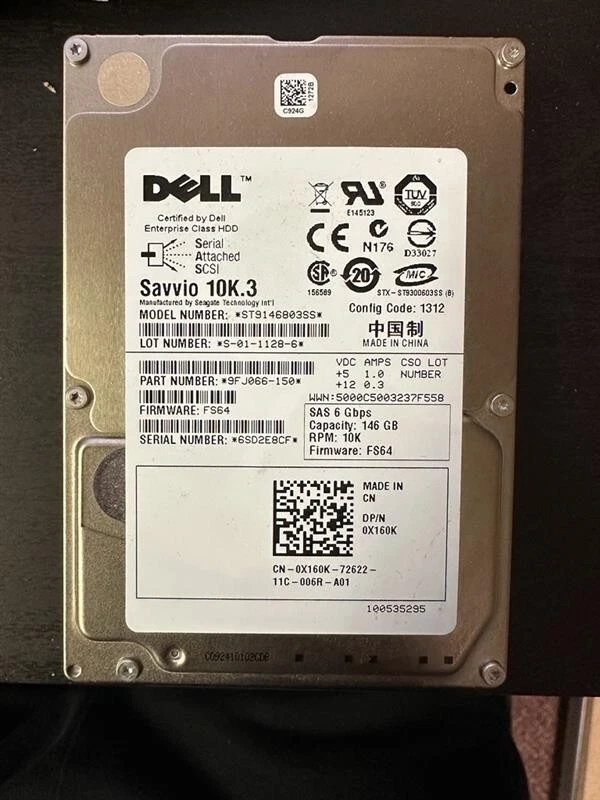 ST9146803SS Seagate TDSourcing Savvio 10K.3 ST9146803SS - Image 1 of 1
