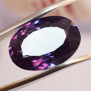 AA++ Alessandrite Naturale Cambia Colore 16,30 Ct CERTIFICATO Taglio Ovale Pietra Preziosa Sciolta - Foto 1 di 7