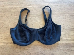 SOMA Intimates Pure Black Shine 34DDD Stunning SUpport Unlined Minimizer Bra - Imagen 1 de 2