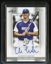 2018 Leaf Metal Perfect Game All-American Gameday AUTO - COLE HINKELMAN #2/5