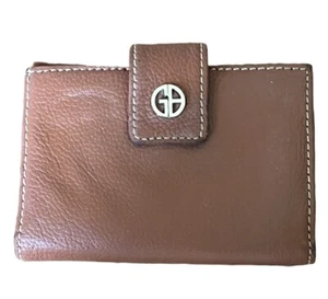 Giiani Bernini Geldbörse Braun Leder Damen Kartenfächer Kleingeldbörse - Bild 1 von 10