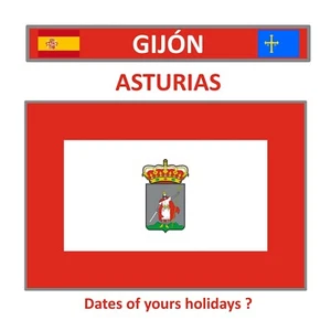 MAGNET ASTURIAS - GIJON - HOLIDAYS SOUVENIR - Picture 1 of 1
