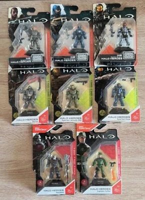 Mega Construx Halo Heroes. 8 Packs Character from Series 2, 3 & 4. (NIP) + Bonus - Image 1 of 4