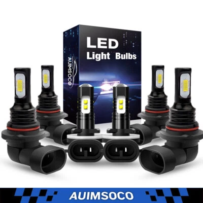 6X Faros LED Bombillas antiniebla de haz alto-bajo para Pontiac Grand Prix 2004-2008 Foto 1 de 4