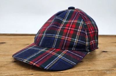 Nuevo Janie and Jack Gorra Roja a Cuadros Niños 6 a 12 Meses Sombrero Verde Azul Foto 1 de 4