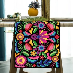 Mexikanische Tischläufer für Party Dia De Los Muertos Deko Altar Tag des T... - Bild 1 von 3