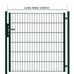 Doppelstabmattentor 1-flg. b=1250mm passend zu Doppel-Stab Matten Zaun - Bild 1 von 7