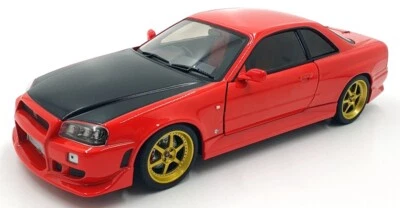 Nissan Skyline GT-R R34 19052 -1999 Greenlight escala 1/18 - LED rojo funcionando Foto 1 de 4